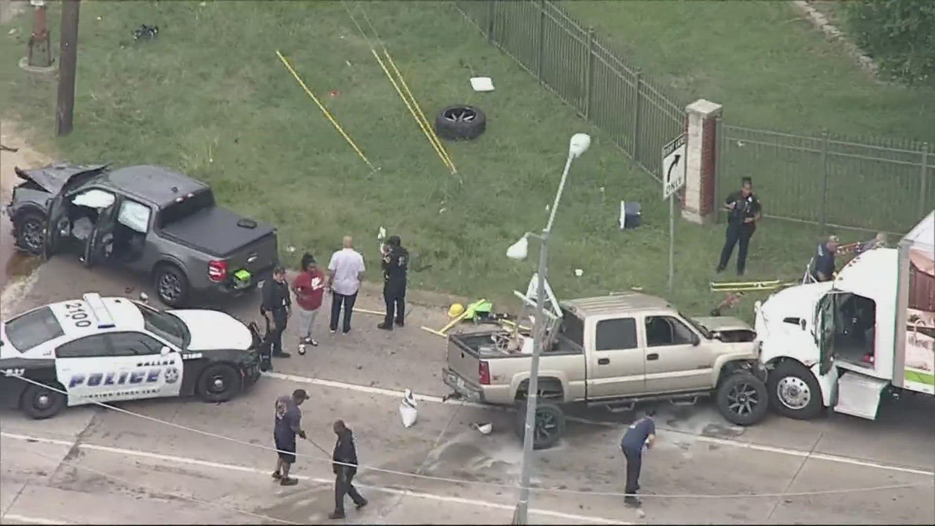 According to police, no officers were injured. 