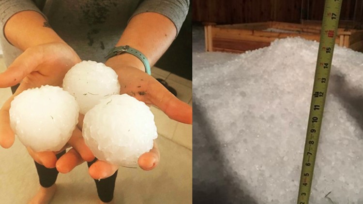 Photos: Large hail slams North Texas | wfaa.com