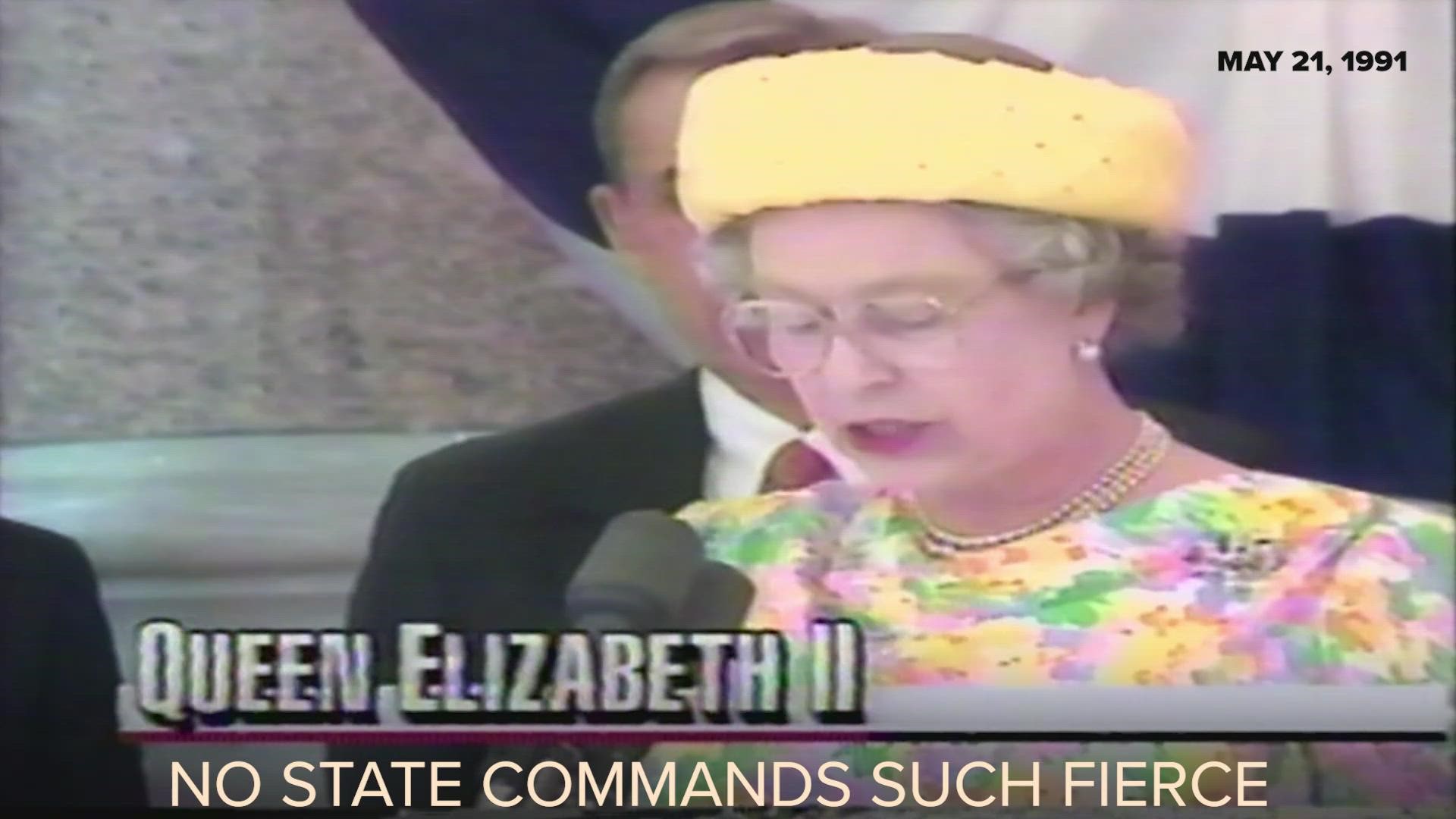 During a trip to Texas in May of 1991, Queen Elizabeth II made some positive comments about the pride she sees in Texans.