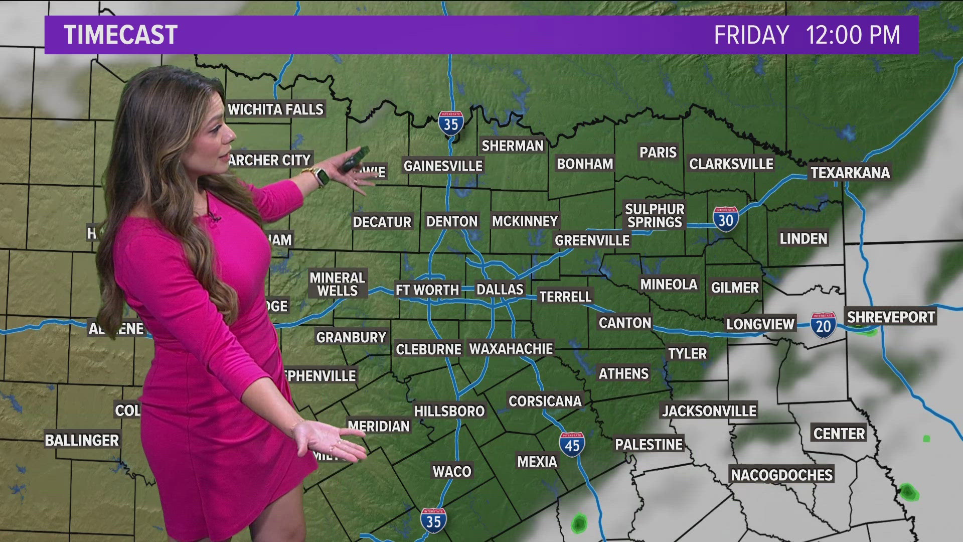 Humidity will climb a bit towards the end of the week and over the weekend.