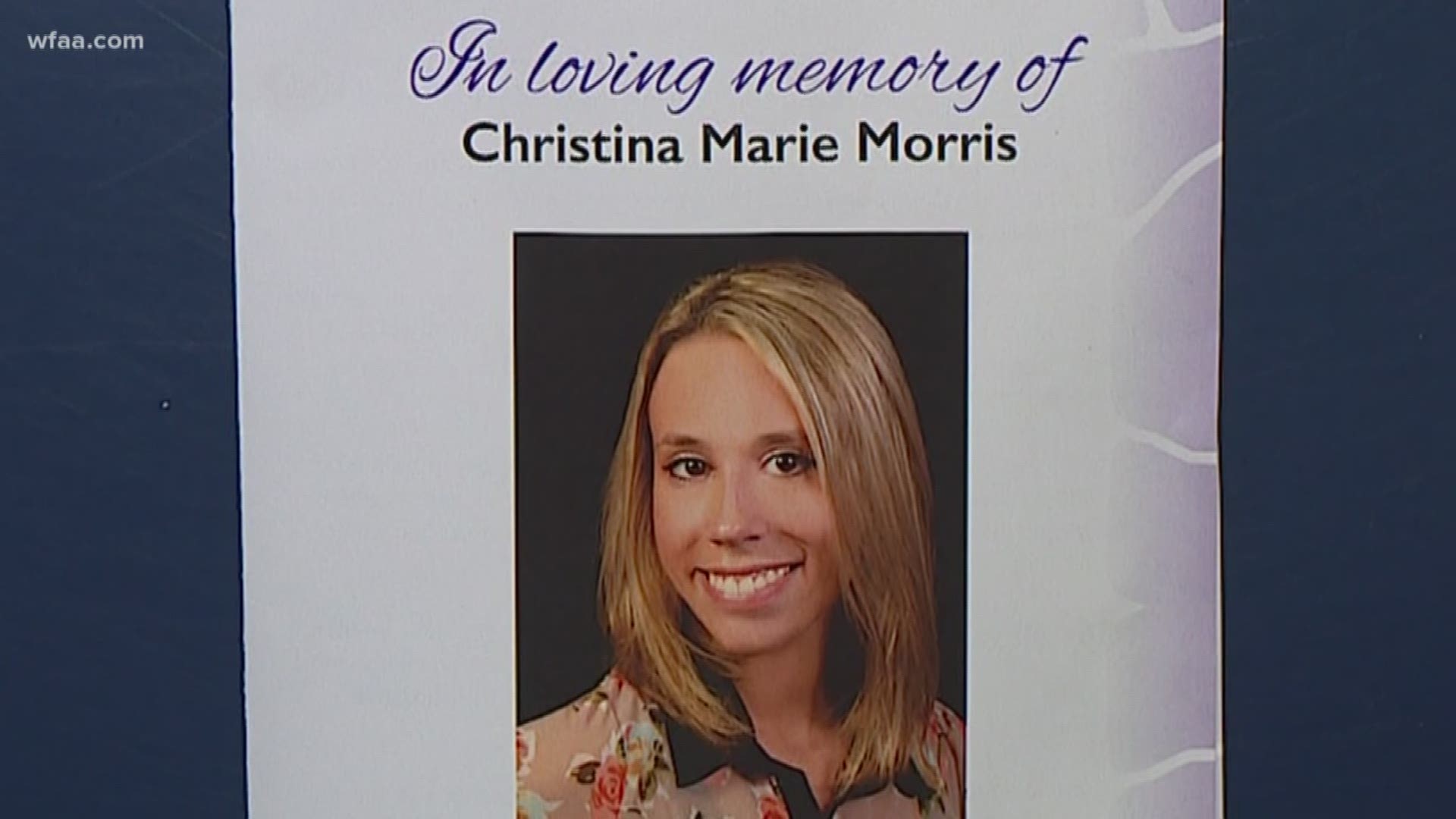 Her disappearance and murder have captivated the DFW area for years. Today, dozens gathered to say one final goodbye to Christina Morris. Her funeral service was held in Allen, as family and loved ones remembered Morris' bright soul. 