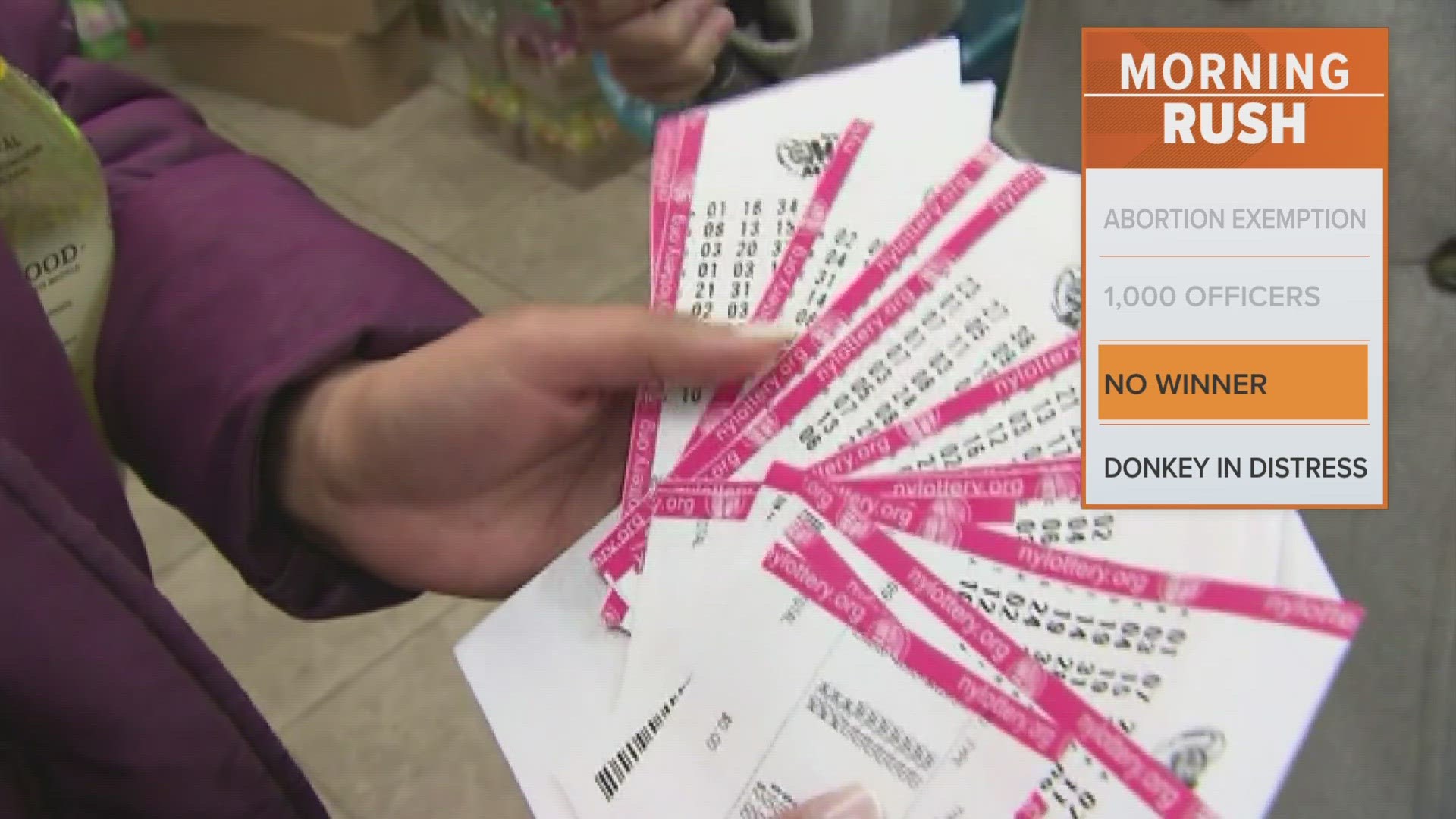 Nobody won the grand prize, rising the jackpot to an estimated $1.55 billion, the third-largest prize ever. Someone in Texas had a $1 million ticket, however.