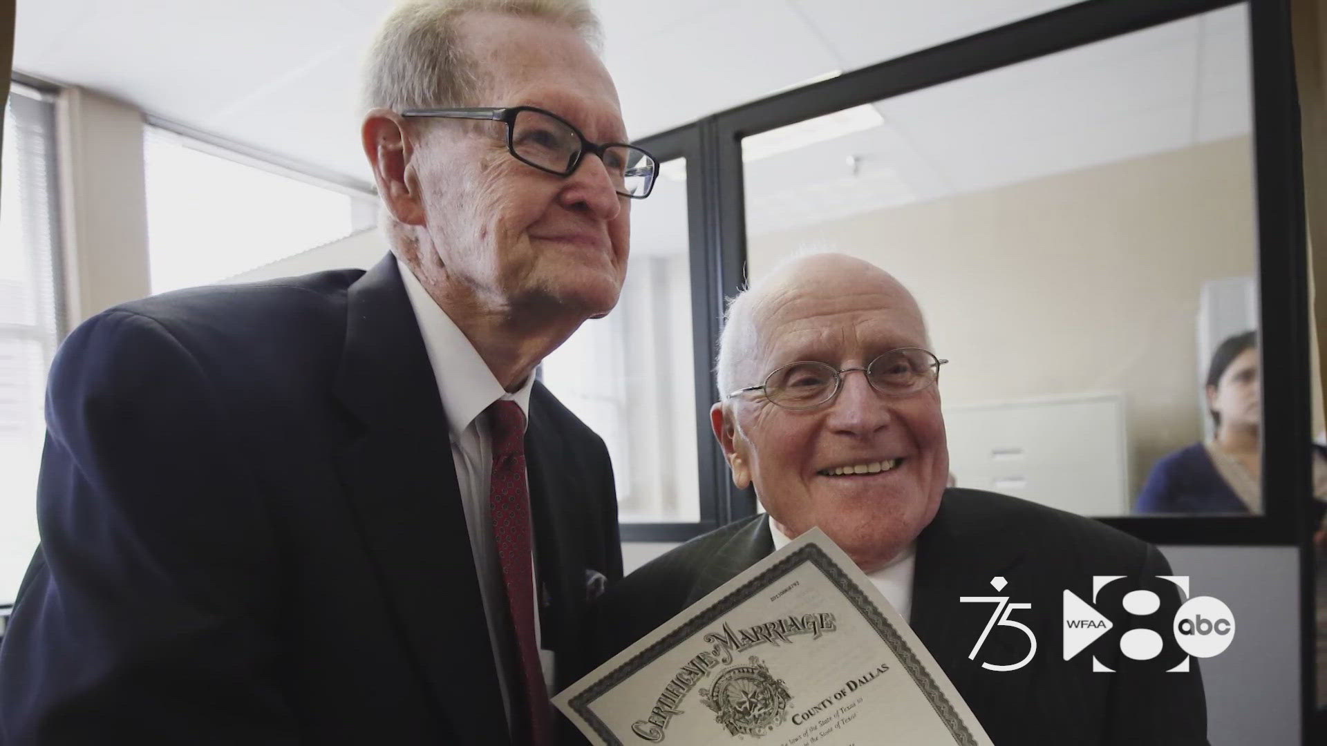 After 54 years together, the pair -- long known by their friends and community as simply “Jack and George” -- were finally able to make their partnership official.