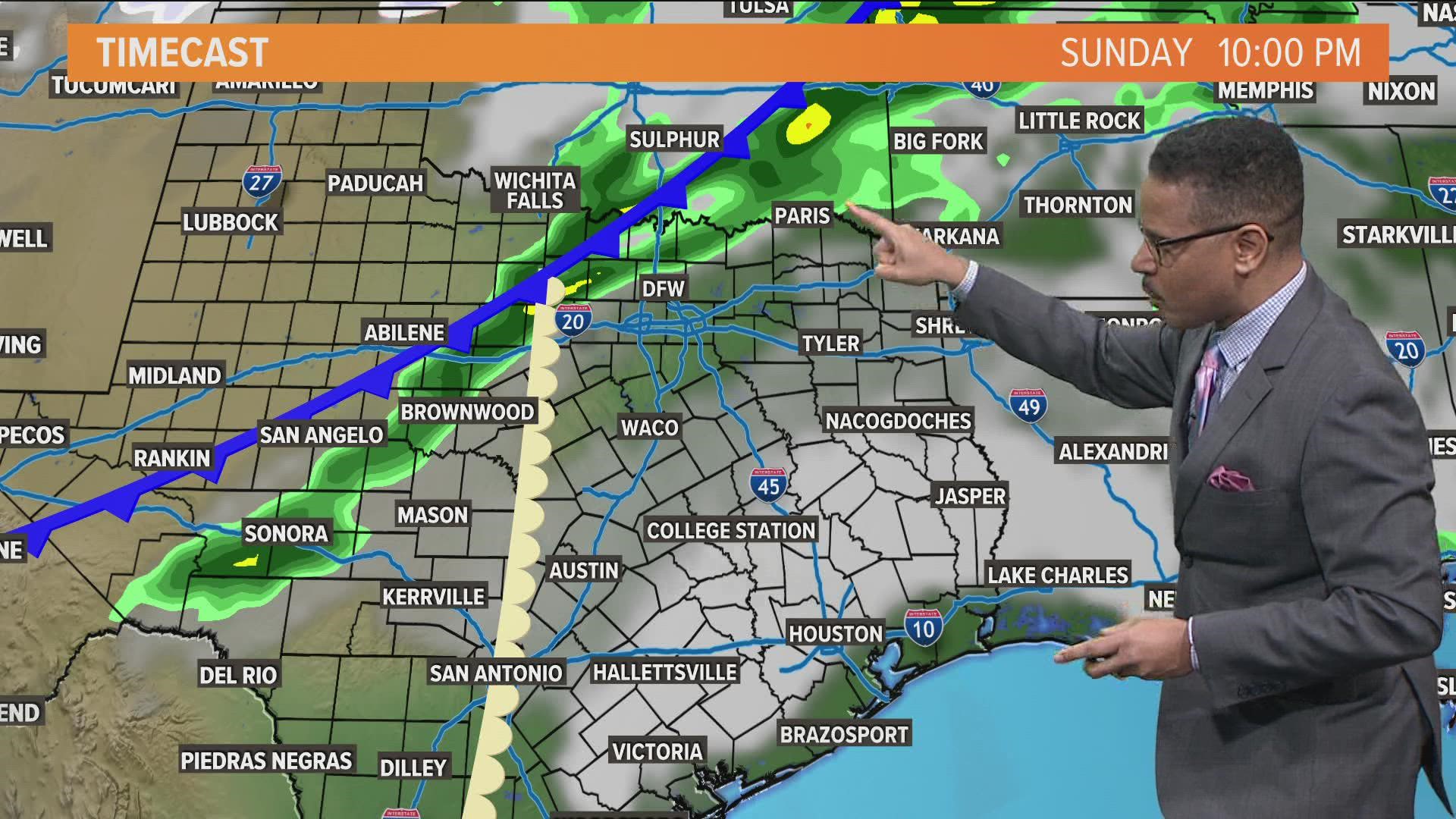 A sunny week will give way to a rainy weekend. Here's what to expect.