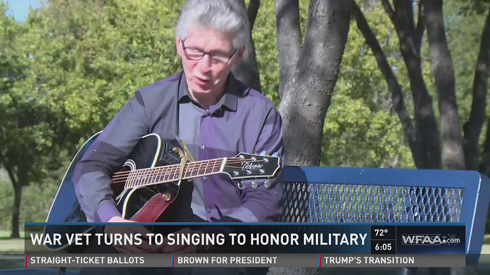 War vet turns to singing to honor military