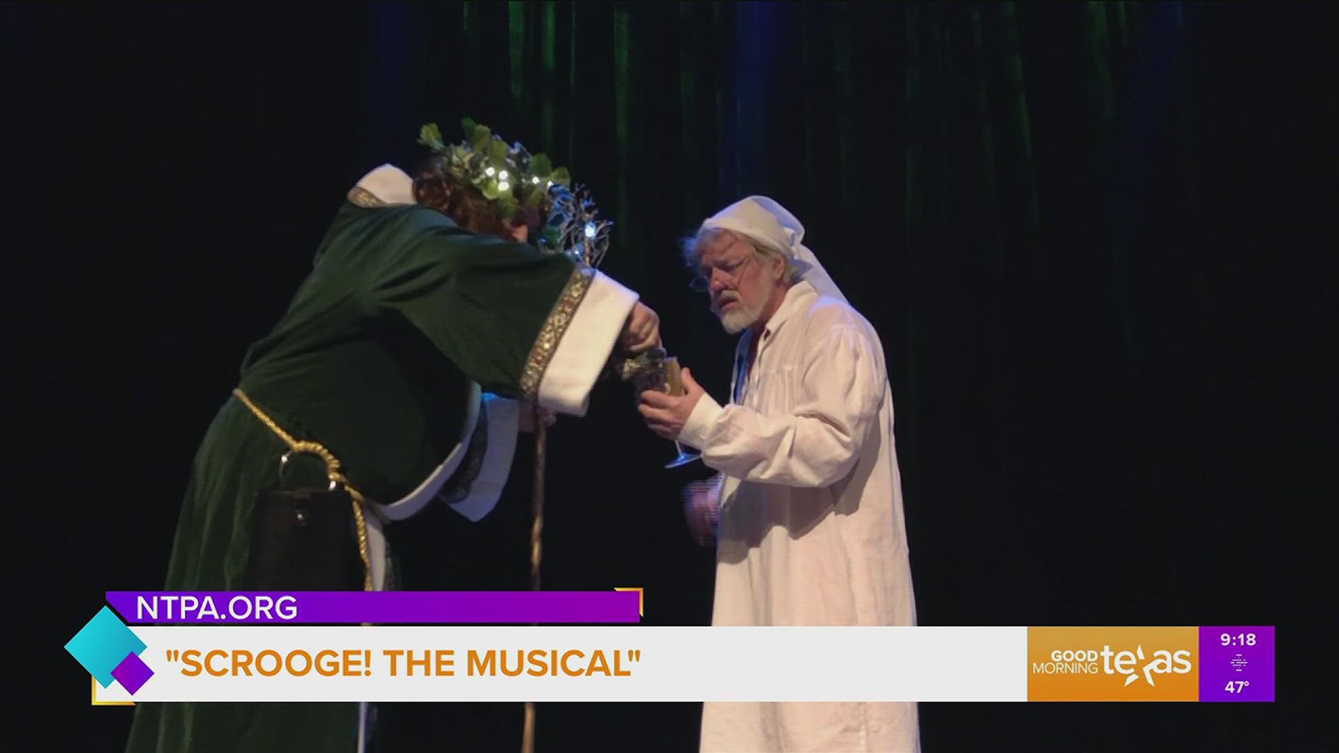 "Scrooge! The Musical" is on stage at December 9-13 at The Courtyard Theater in historic downtown Plano
