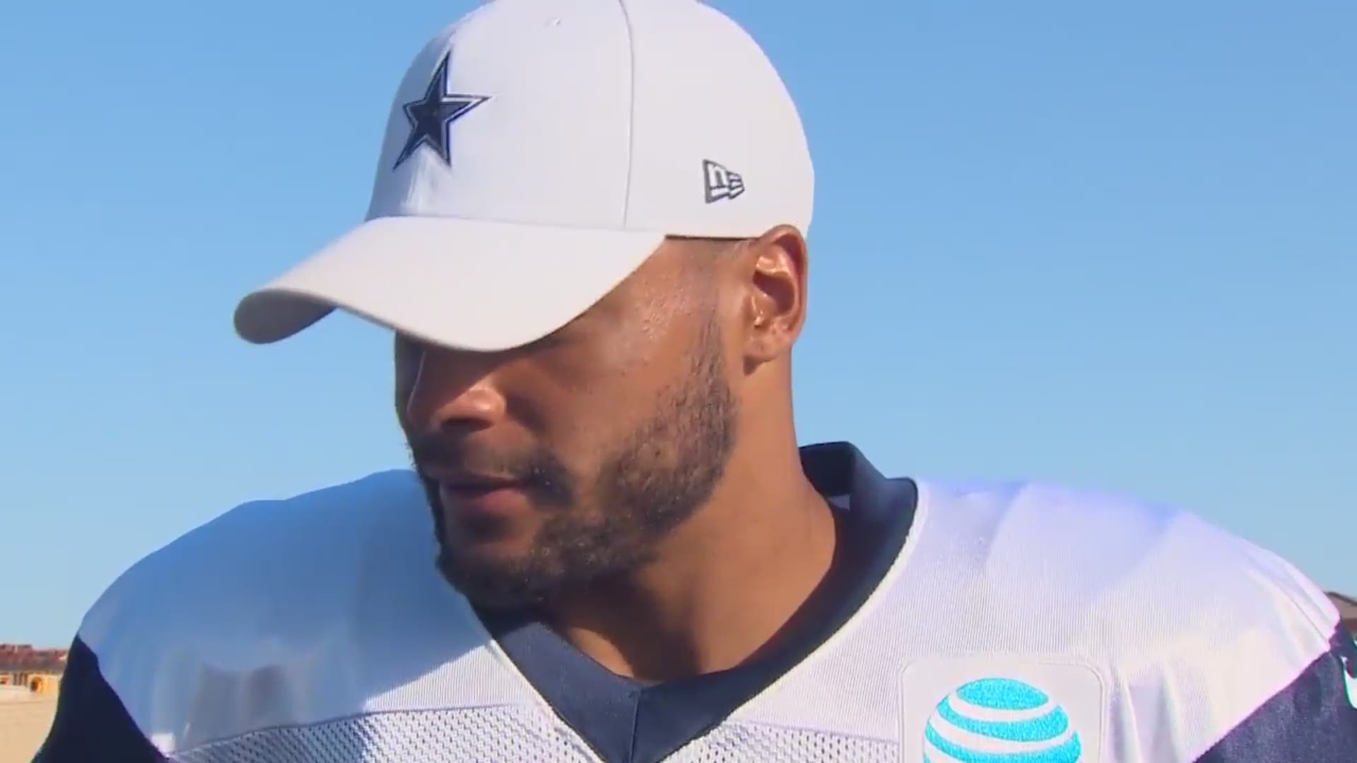 Dak Prescott weighs in on the reaction to his anthem comments and a mural in Dallas depicting him as a character from 'Get Out.' WFAA