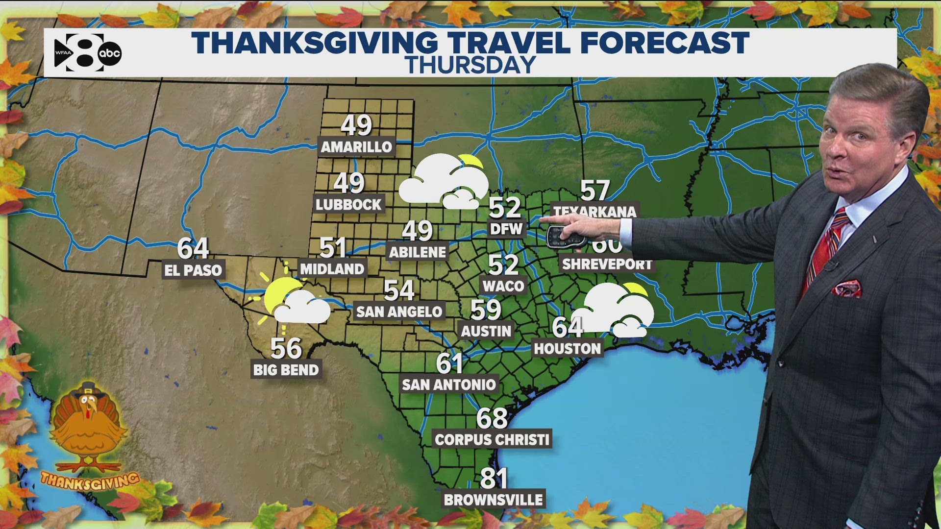 A major cold front is coming through Texas ahead of Thanksgiving, bringing chilly temps in the North Texas area.