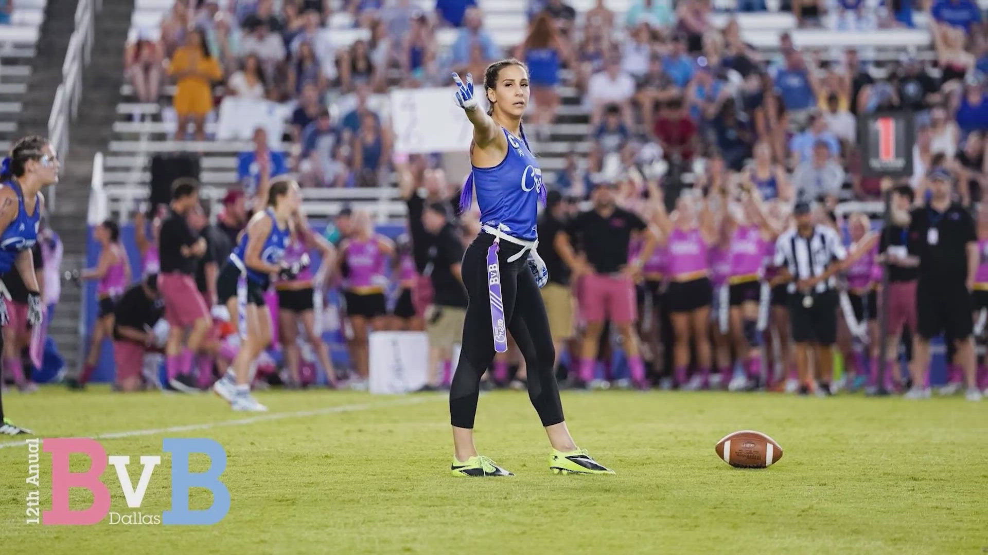 BvB Dallas, which began in 2008, is a charity flag football game where there's more to the score than touchdowns. It will be played at Bishop Lynch High School.