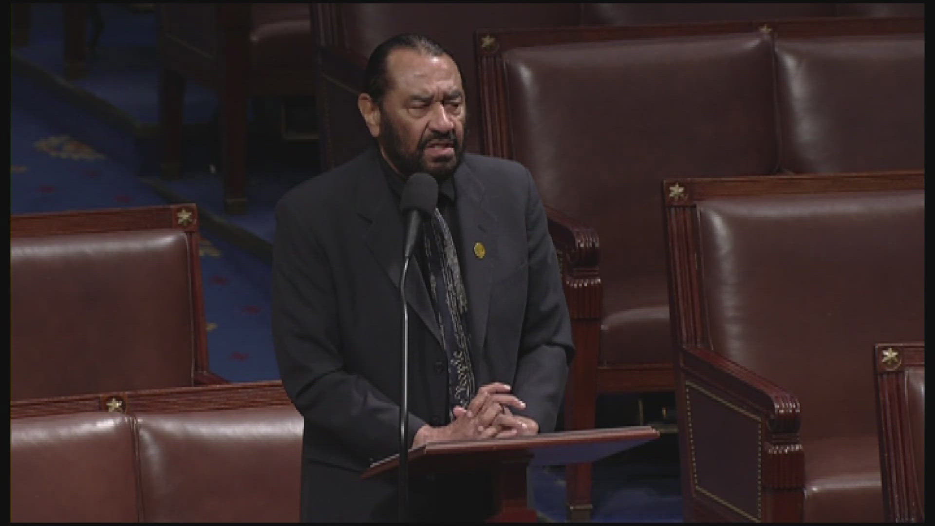 The House voted on Thursday to censure Democrat Al Green over his outburst at President Donald Trump's speech to Congress on Tuesday night.