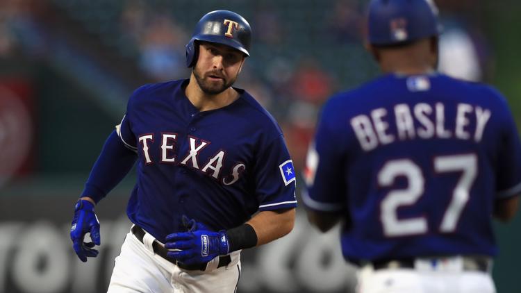 2020 Texas Rangers Joey Gallo #13 Game Issued Blue Jersey
