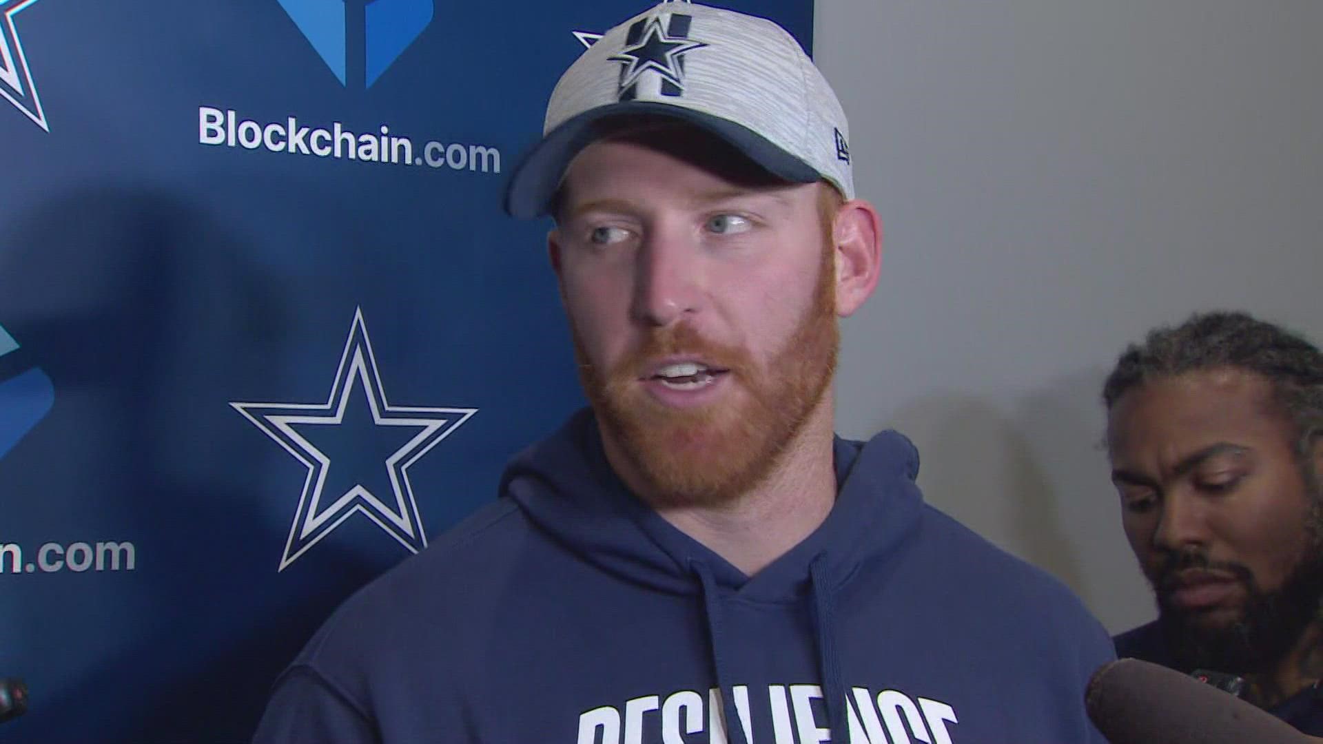 Cowboys quarterback Cooper Rush talked to the media Thursday, discussing his preparation going into Week 2.