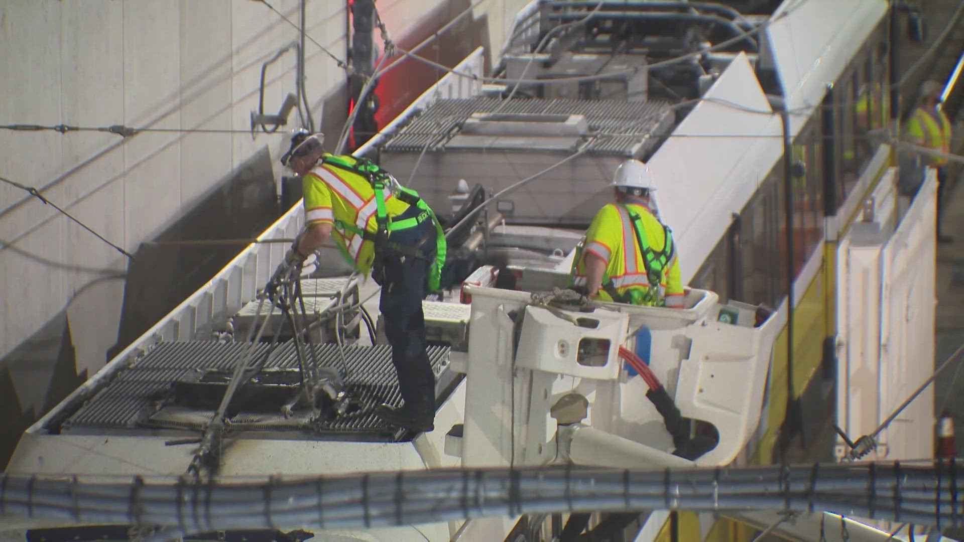 Some DART train service changes remain in effect after the fire earlier this week. 