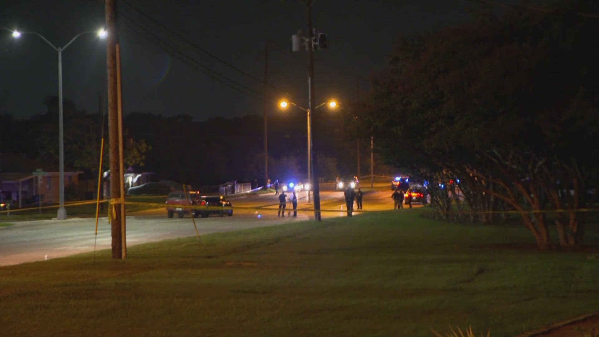 According to DPD, the officer hit the woman with his squad car at the intersection of Elam Road and Cedarcliff Drive.