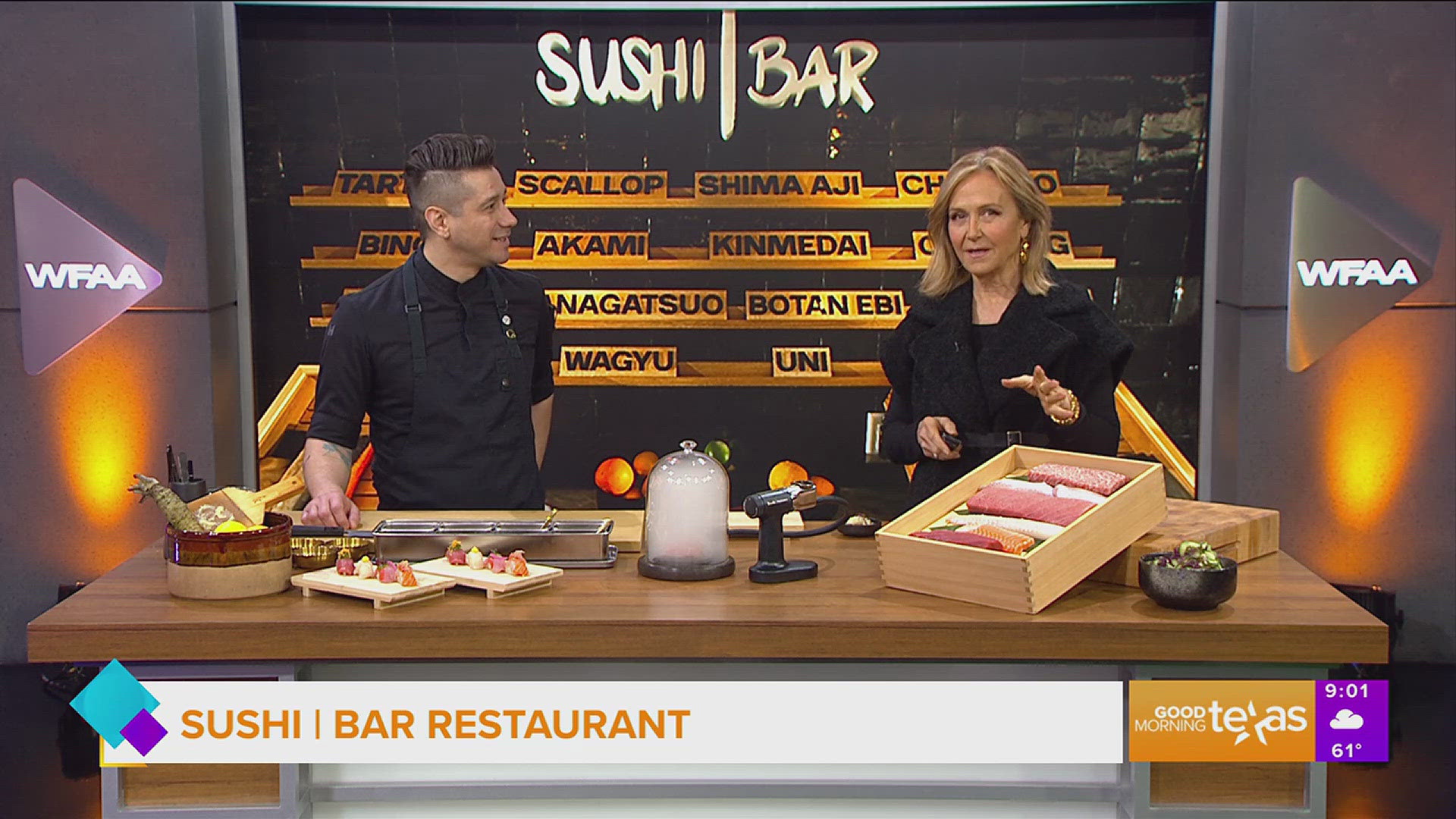 Rico Bordayo, lead chef of Sushi | Bar Dallas, shares more about their unique 17-course omakase experience and shows us how he makes his signature sushi pieces.