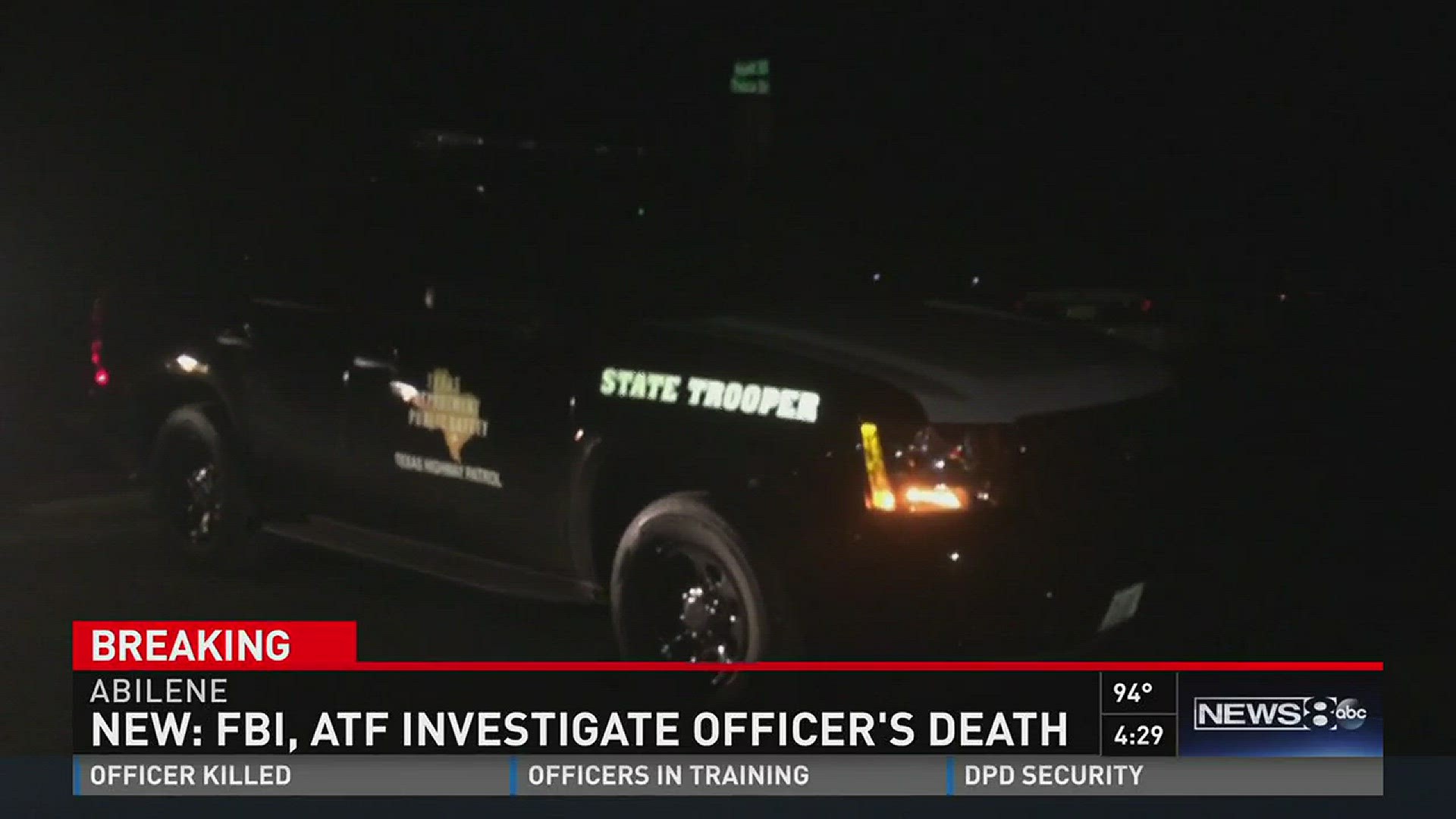 Off-duty Officer Don Allen was found dead at his home east of Abilene on Monday night.