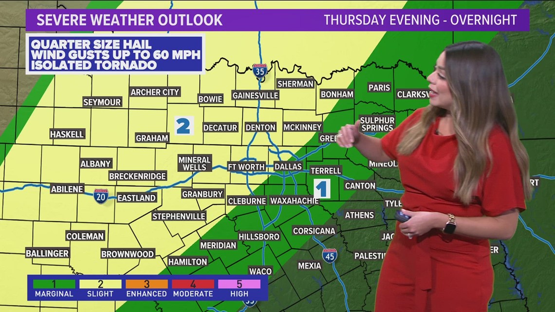 DFW WEATHER: Strong storms are expected in parts of North Texas this week. Here is the latest timeline.