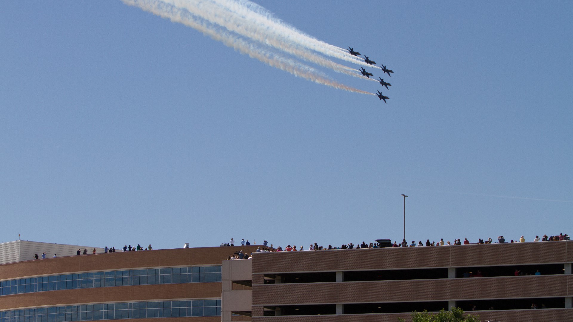 Videos Navy's Blue Angels fly over DallasFort Worth area to honor