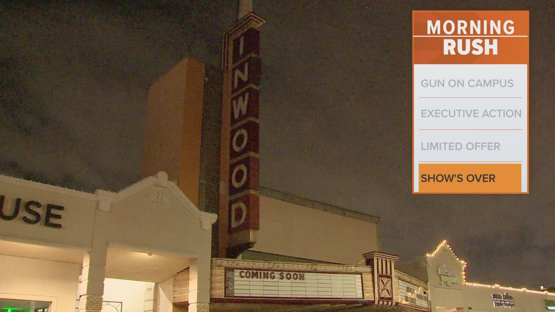 A Lockout Notice on its doors says the theater's lease was terminated on Monday.