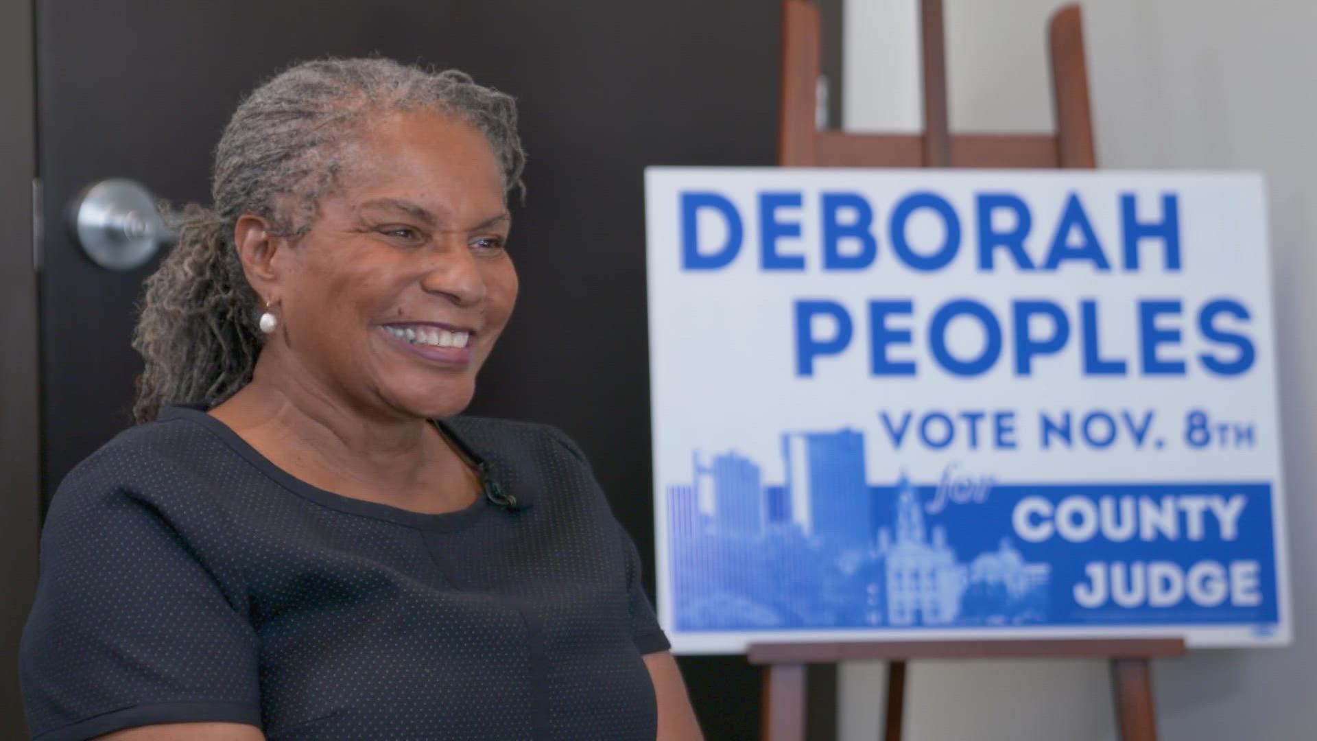 Deborah Peoples, Democratic candidate for Tarrant County Judge.