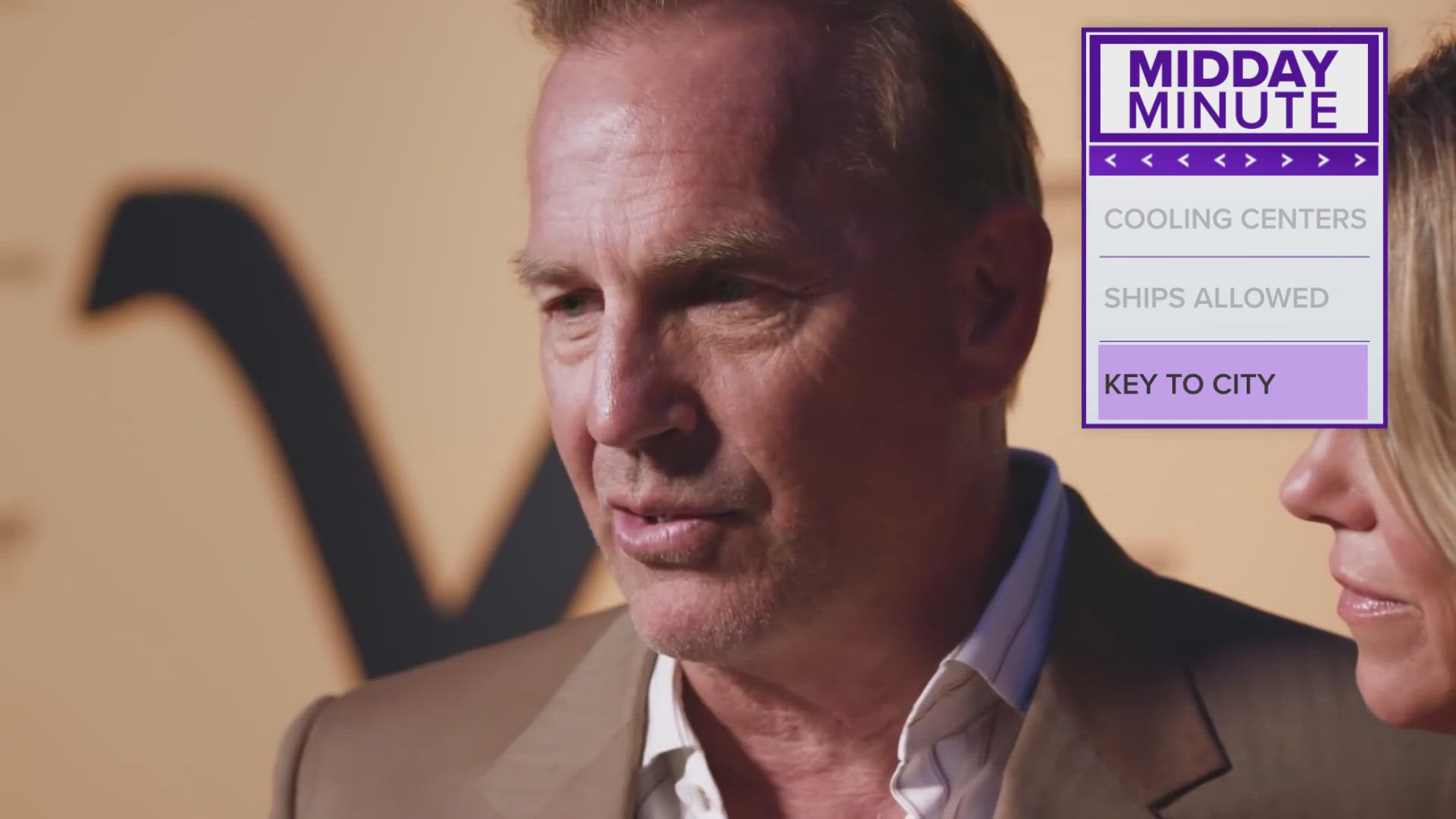 Costner is set to get a key to the city of Irving Tuesday morning.