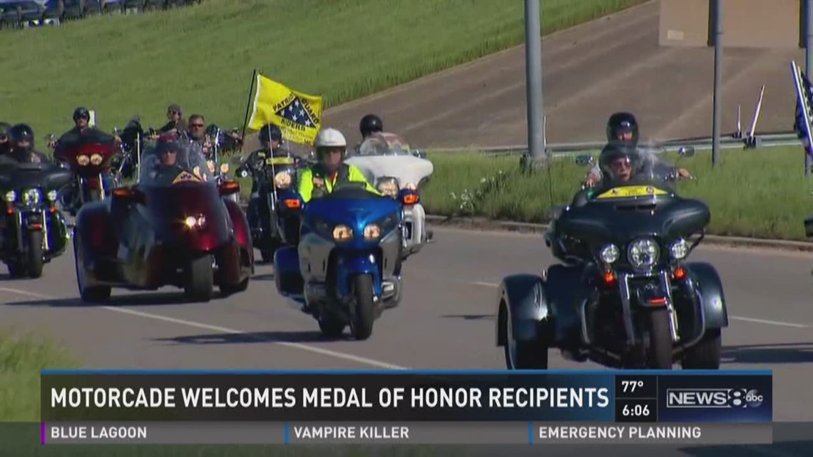 Motorcade Medal of Honor recipients