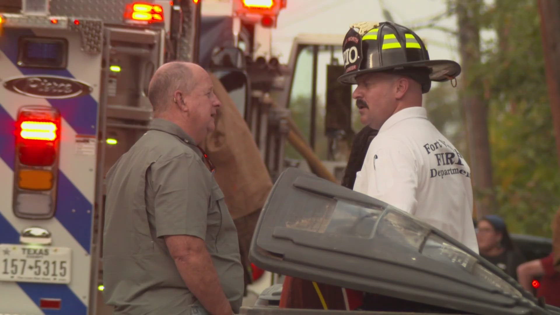 Crews responded to a house fire in the 2000 block of North Edgewood Terrace in Fort Worth Wednesday afternoon.