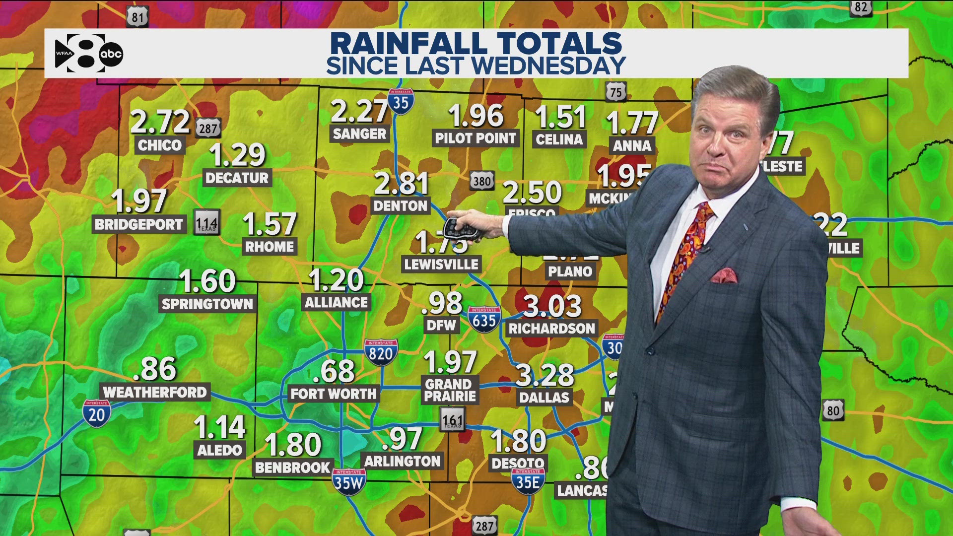 Severe thunderstorms rolled through North Texas Monday, and while they've passed on through, the rain will continue to fall this week. Good news: We need it.