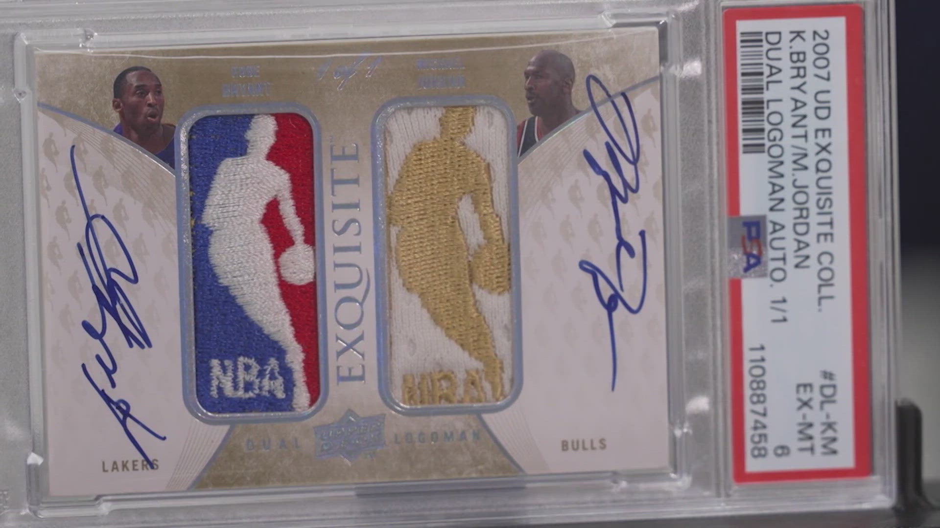 Kobe Bryant-Michael Jordan signed card sells for record