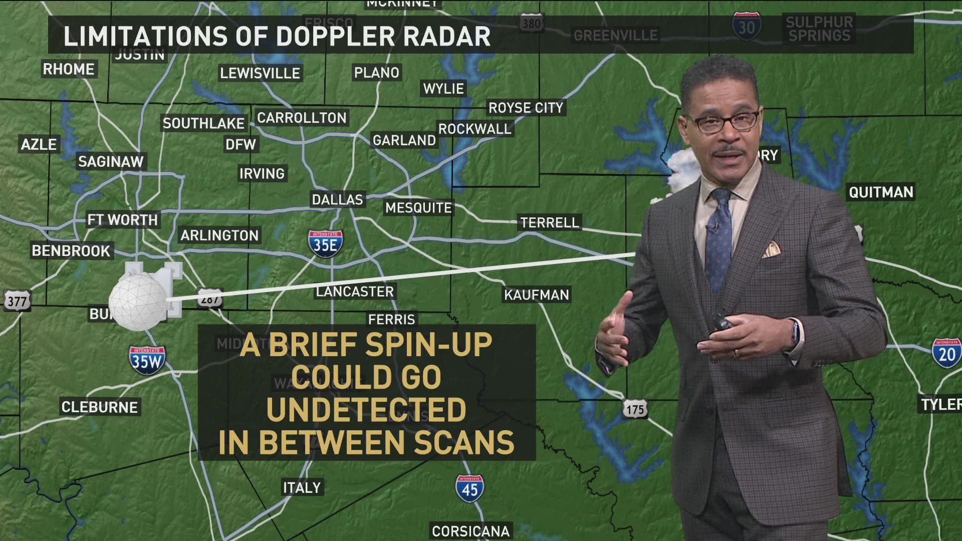 A small tornado happened briefly in Rockwall County early Wednesday morning.