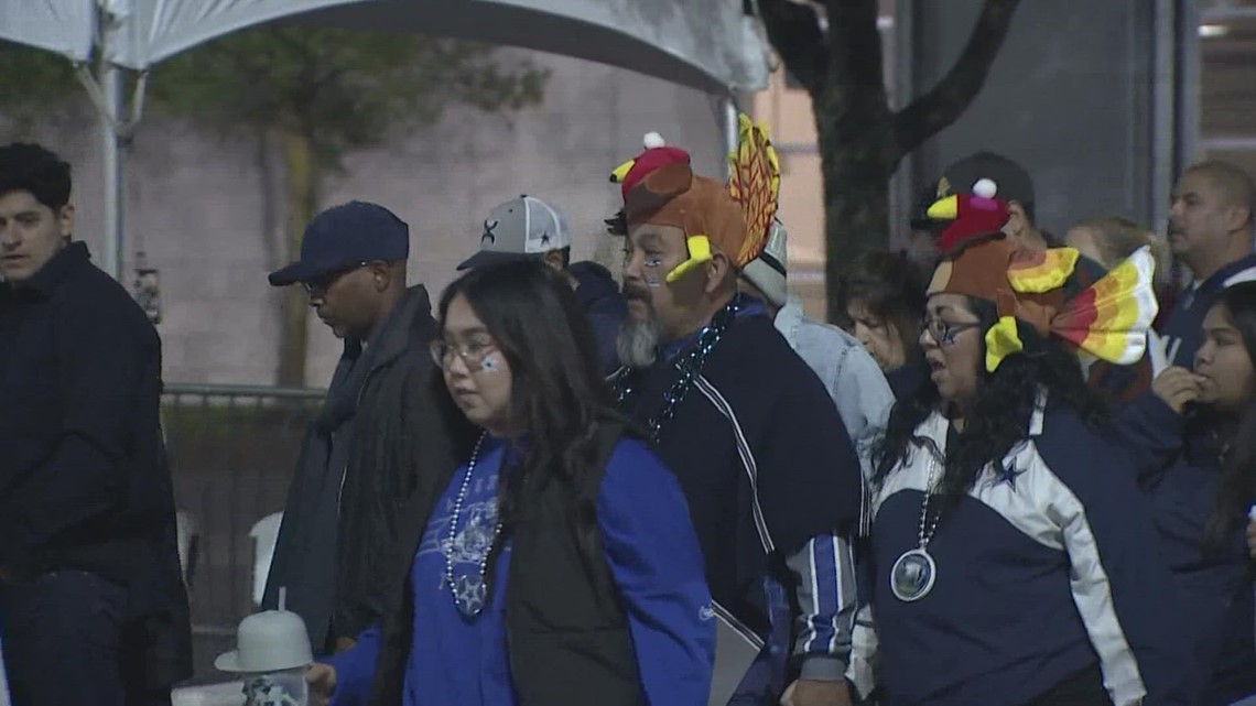 Cowboys fans happy after big Thanksgiving Day win over Giants