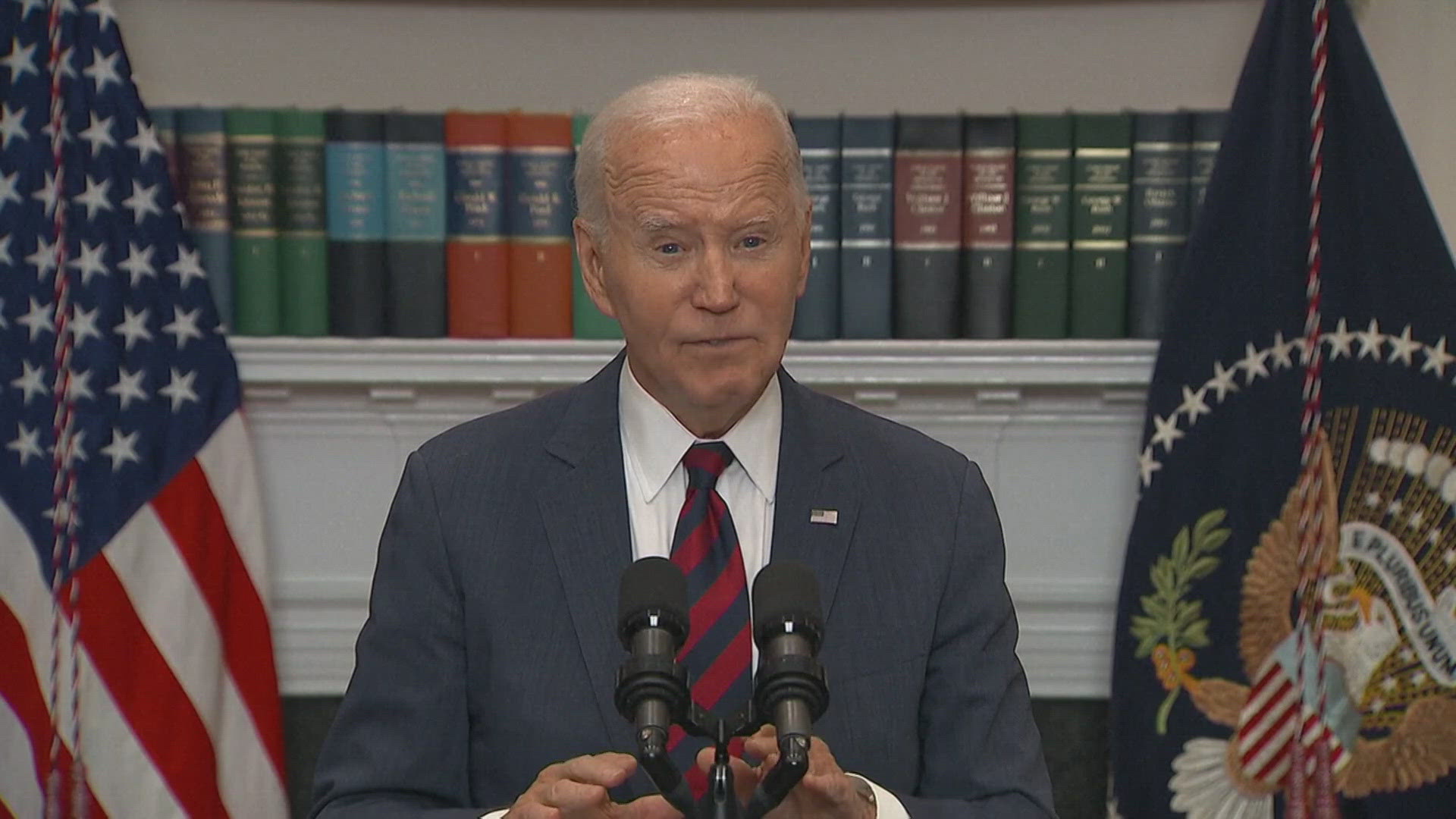 Biden also chastised misinformation such as that FEMA's disaster relief fund had been diverted to migrants.