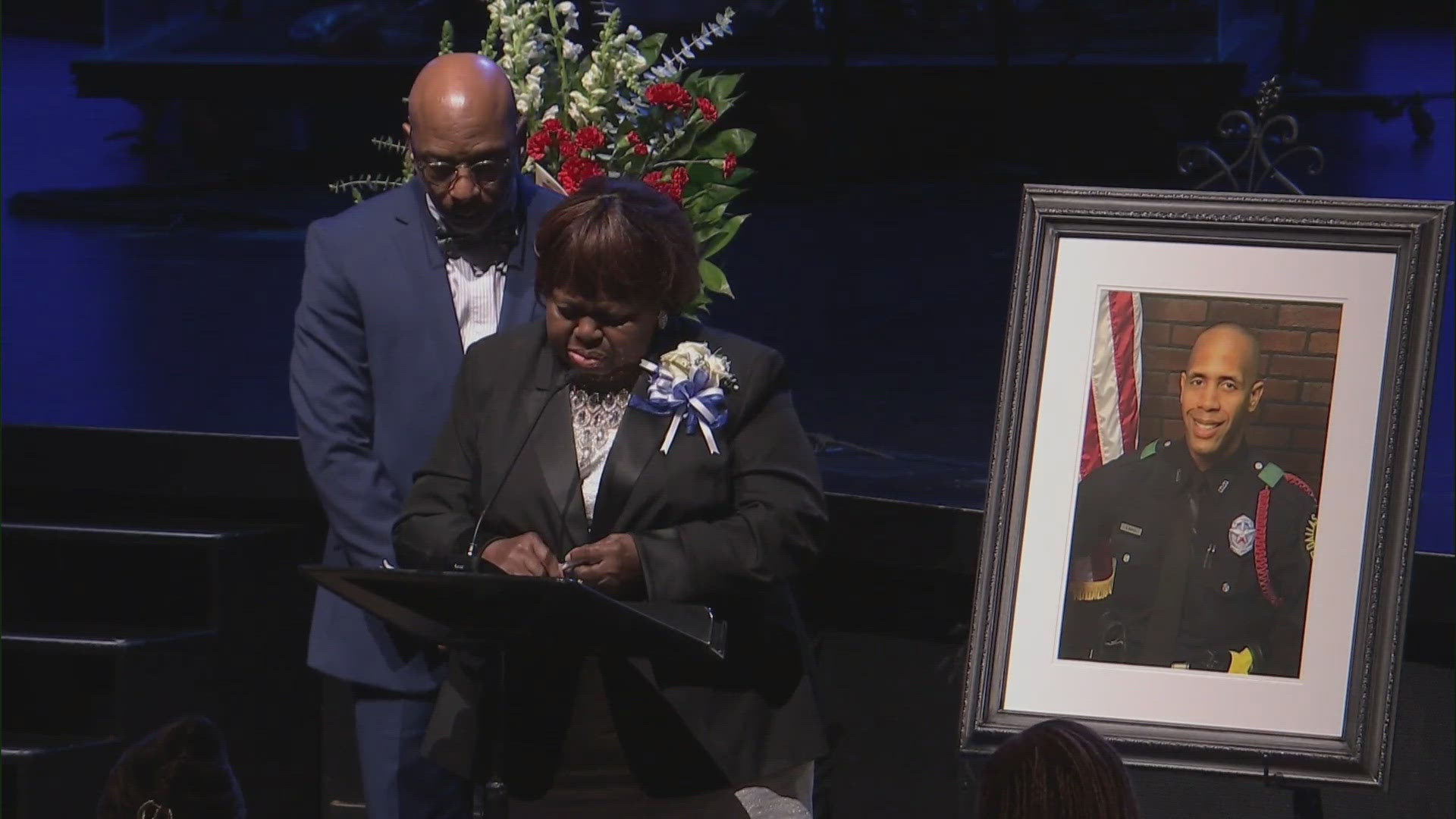 A celebration of life was held Saturday, Sept. 7 at Watermark Church in Dallas to honor the officer killed in the line of duty.