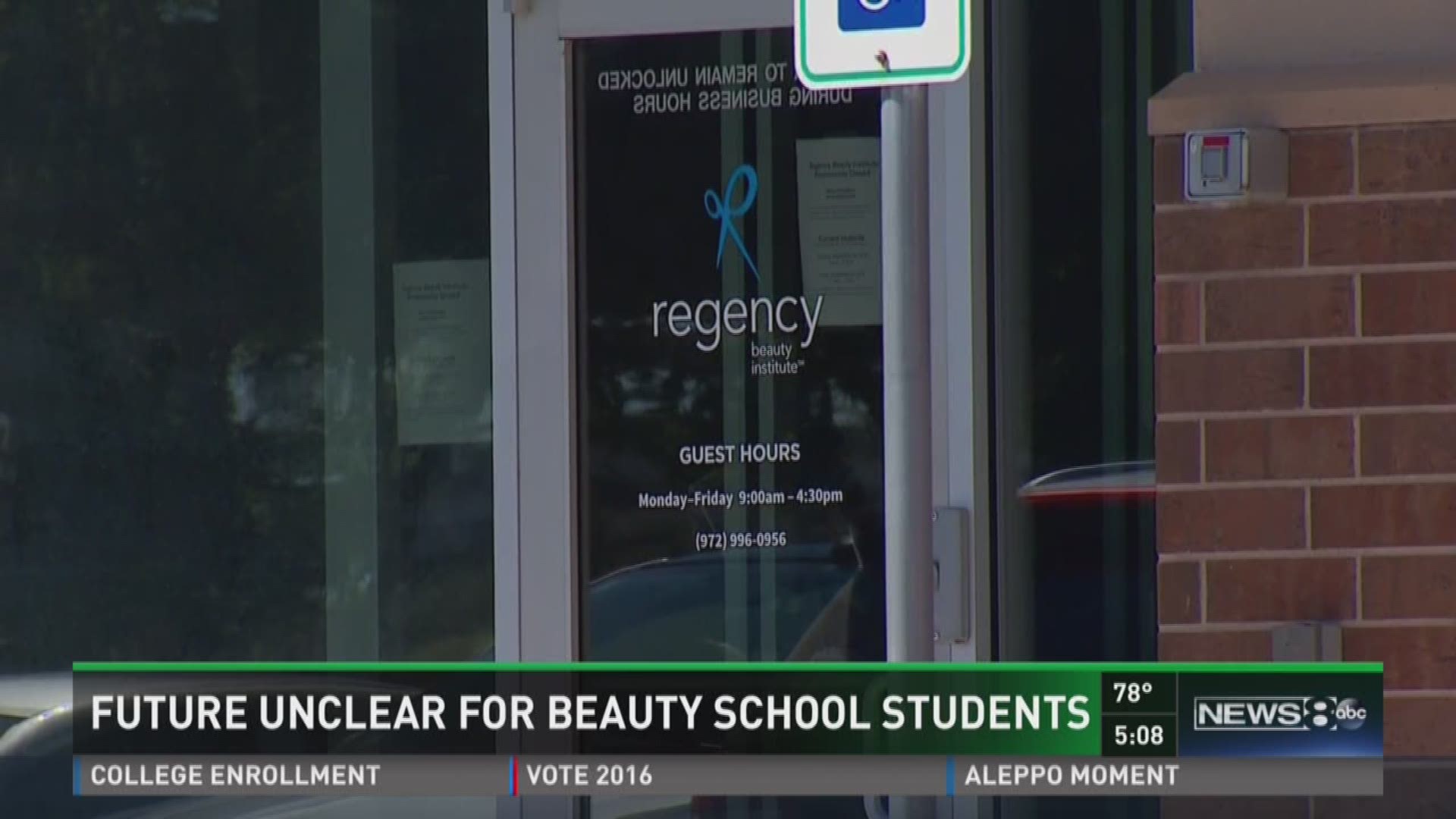 Future unclear for beauty school students.