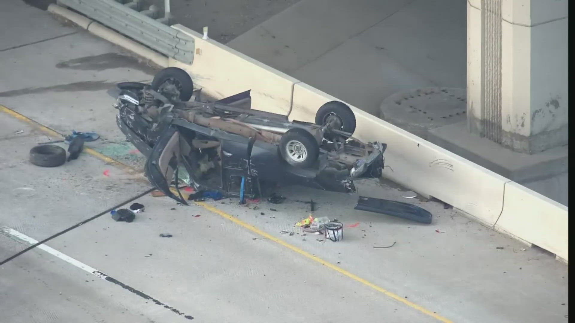 Multiple lanes of eastbound I-635 and northbound State Highway 161 near MacArthur Boulevard in Irv ing were shut down Wednesday afternoon following a deadly crash.