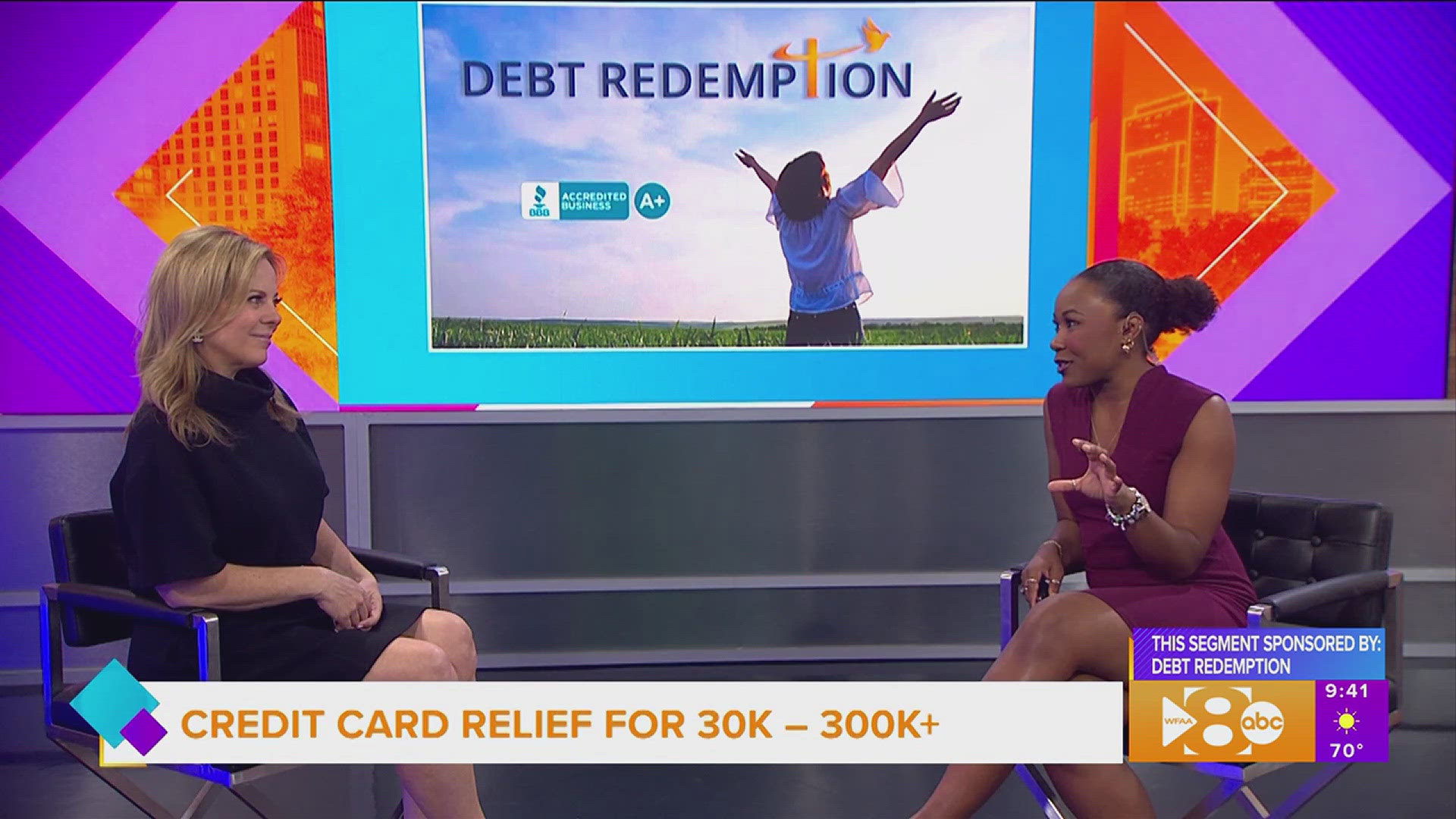 This segment is sponsored by Debt Redemption. Call 1.800.971.4000 or go to debtredemption.com/wfaa for more information. 