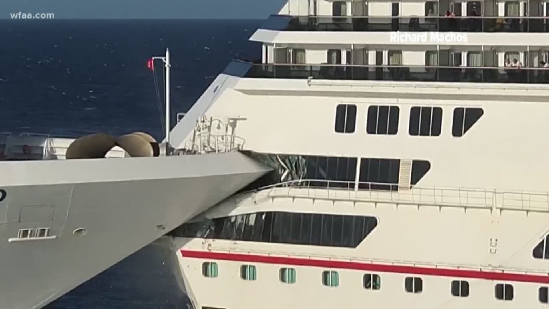Carnival Cruise Line is assessing damage to two of its ships that collided Friday morning in Cozumel, Mexico.