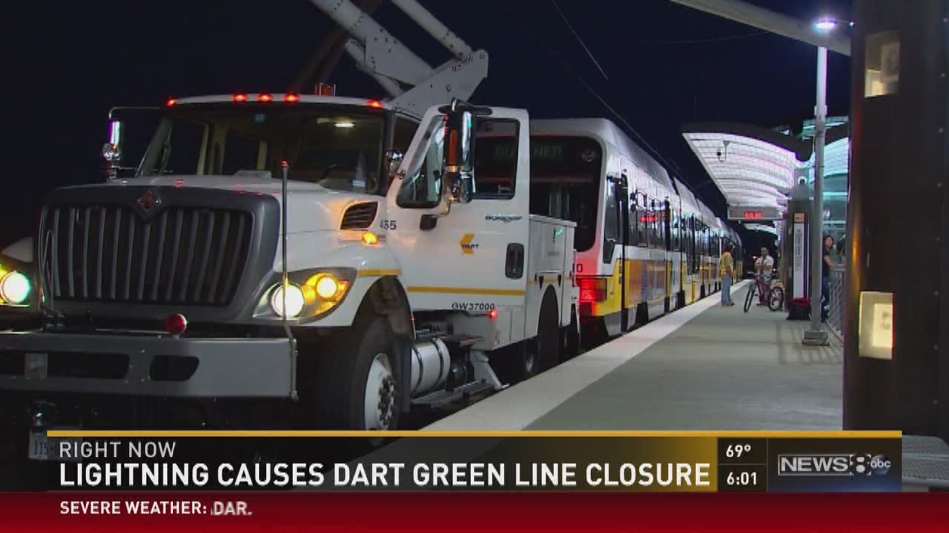 Lightning causes Green Line closure