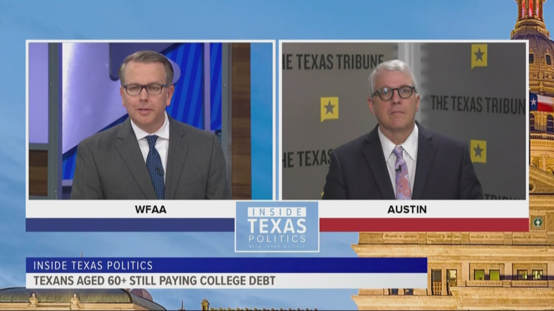 Senior citizens are still paying off college debt in Texas. Some are even using their social security checks to pay down what they owe.