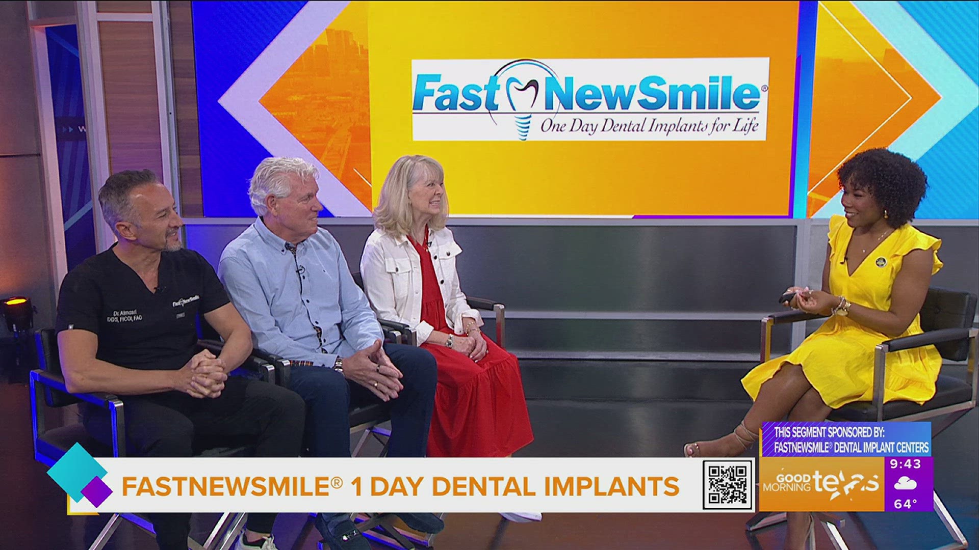 This segment is sponsored by: FastNewSmile® Dental Implant Center