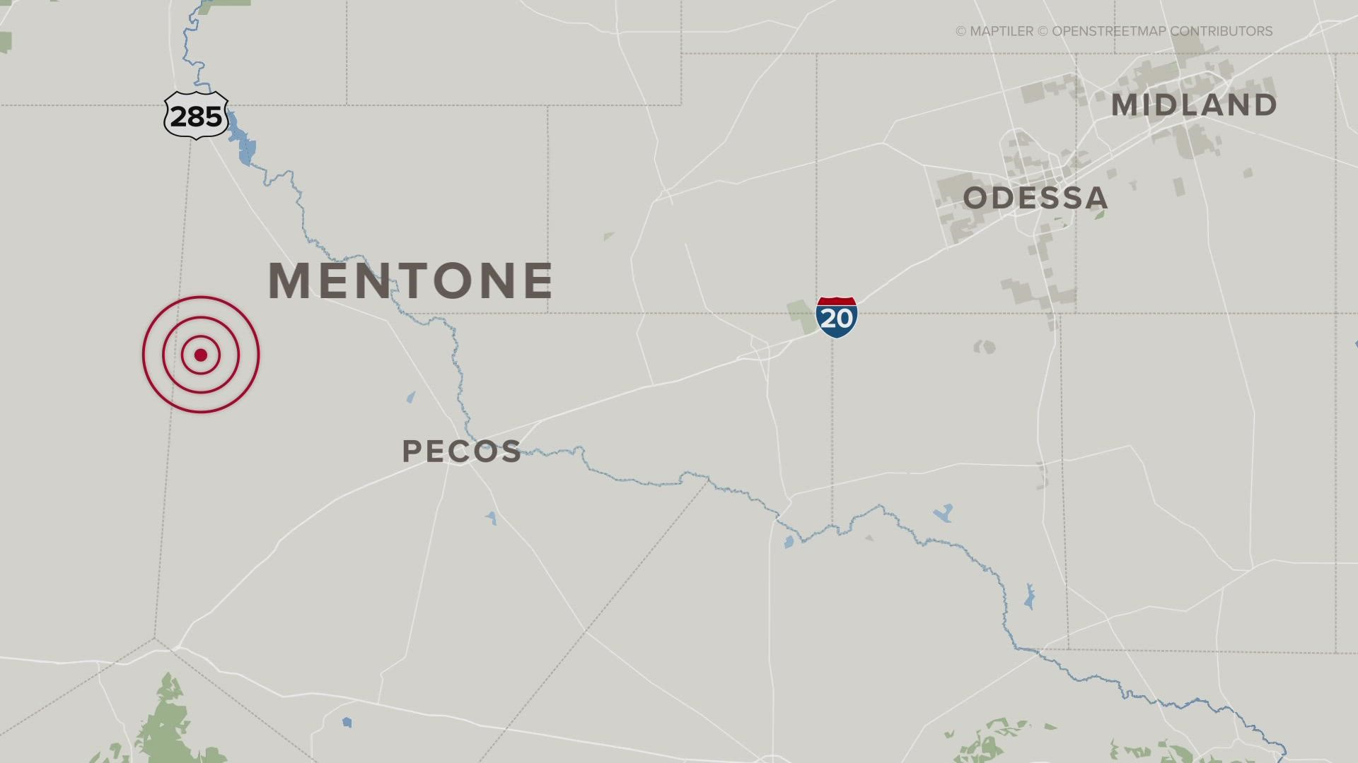 A 5.4 magnitude earthquake was recorded in West Texas on Wednesday afternoon.