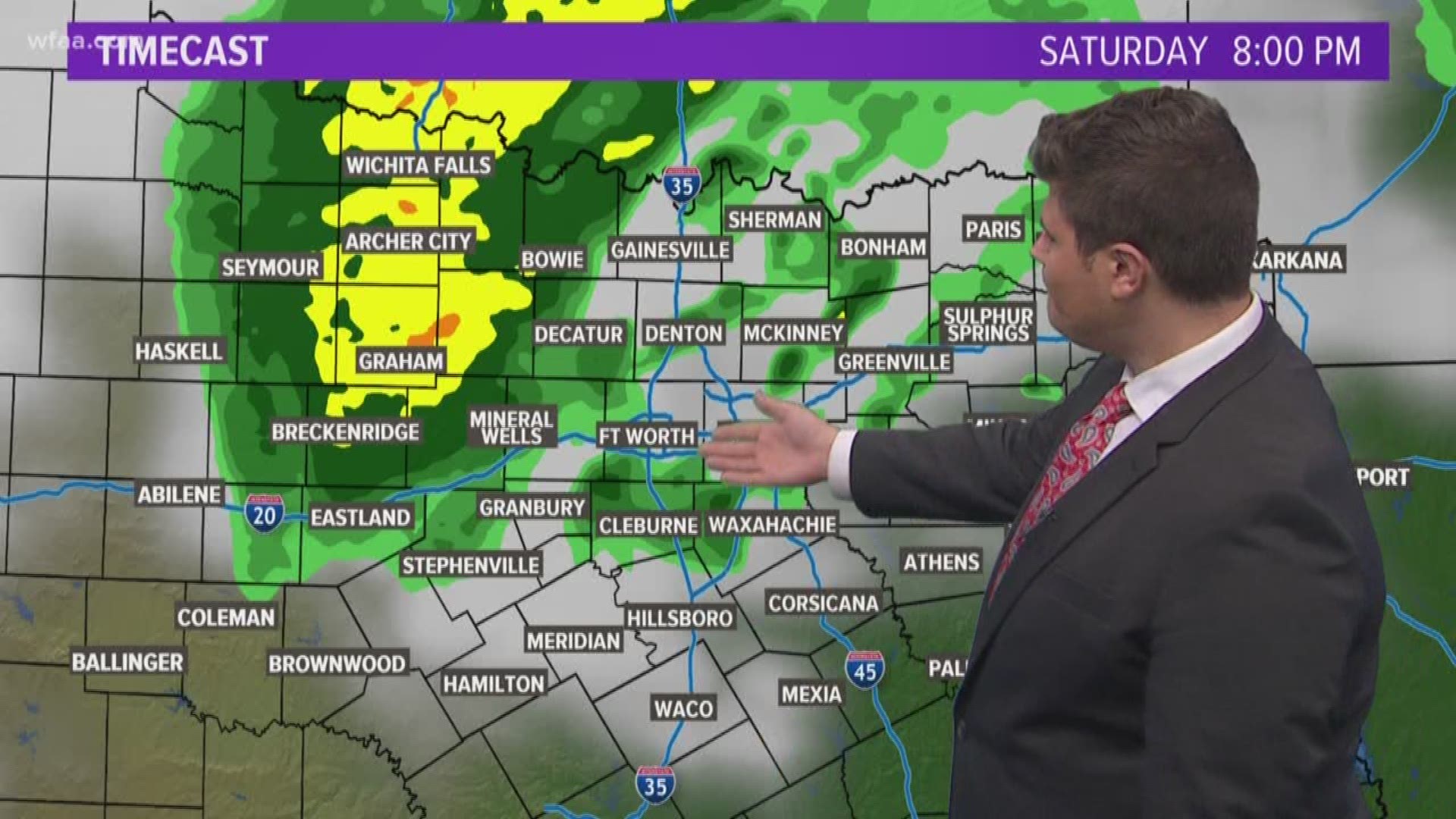 Scattered showers are forecast, but the worst of the storms are over for the metroplex area.