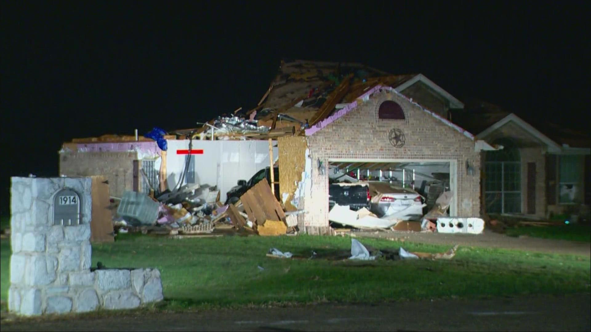 Parts of Texas from Ennis to Salado were damaged by tornadoes during the most recent round of severe weather.