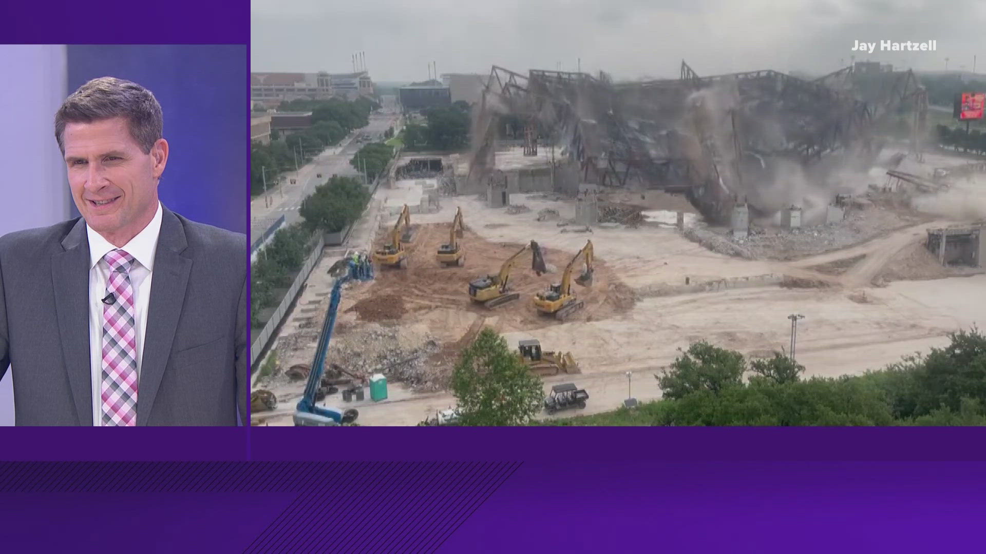 The arena that housed both Texas Longhorns basketball teams for almost 50 years was entirely demolished on Sunday, May 19.
