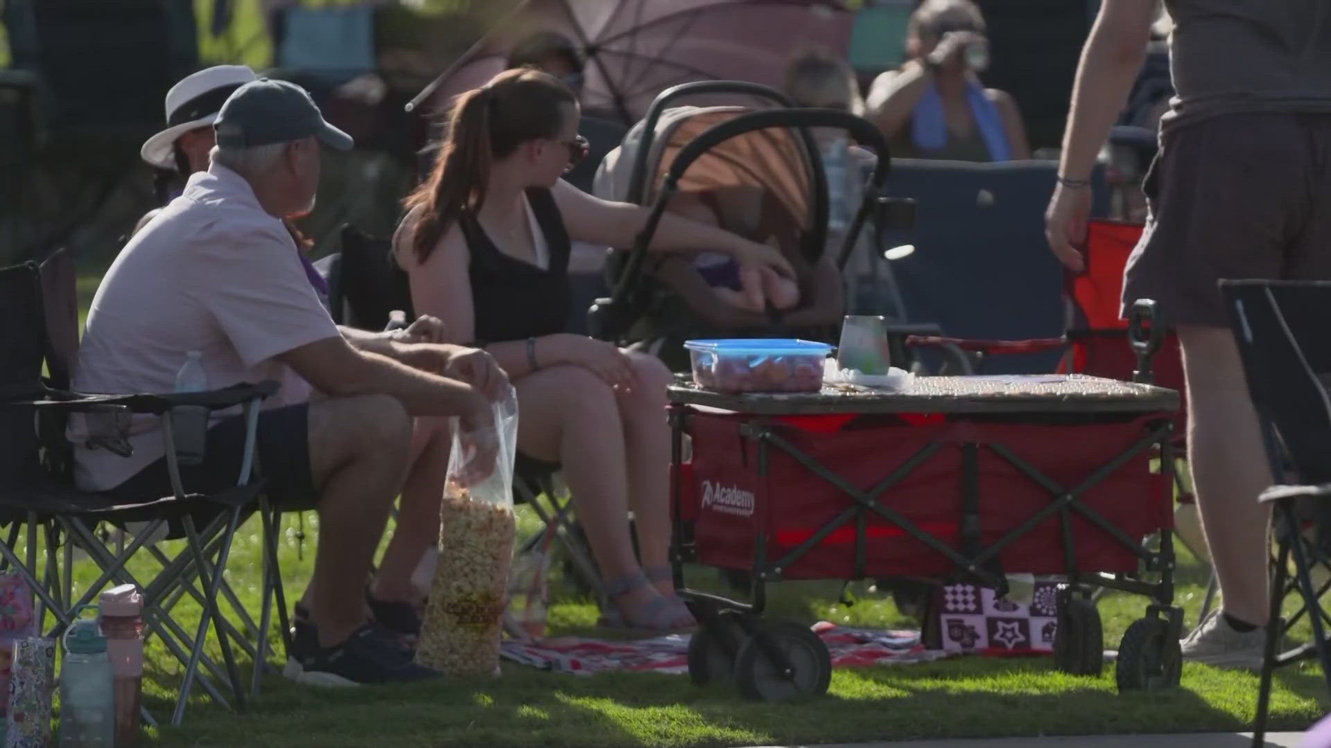 Some residents were out at Red, White and Lewisville to celebrate Independence Day early.