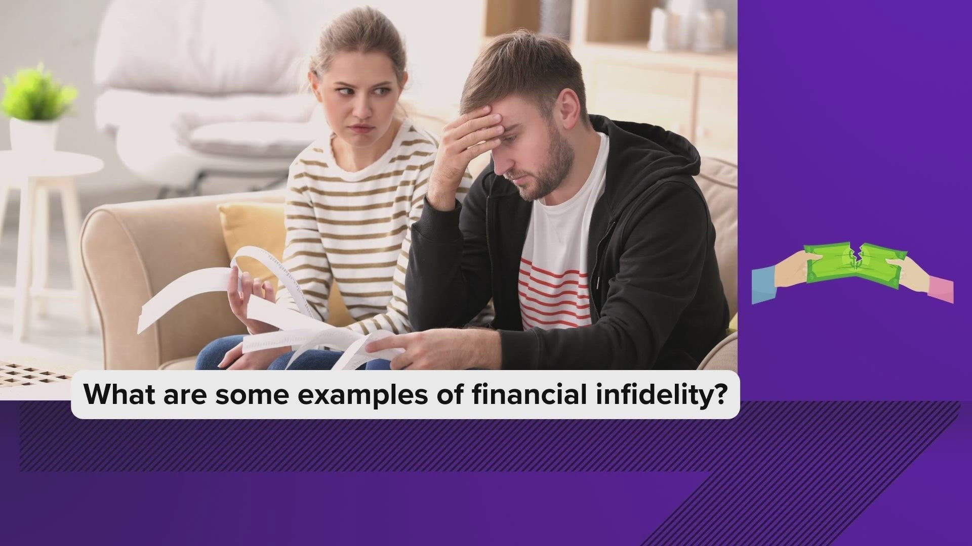A reported 1 in 3 Americans admit to lying to their partners about money.