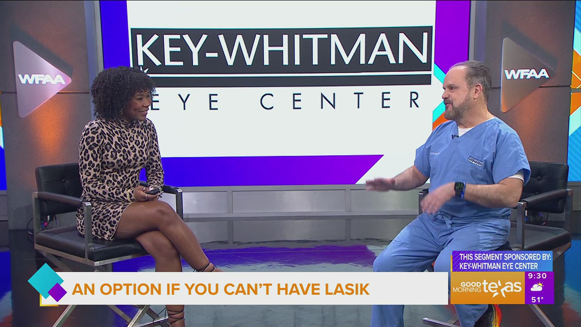 This segment is sponsored by: Key-Whitman Eye Center