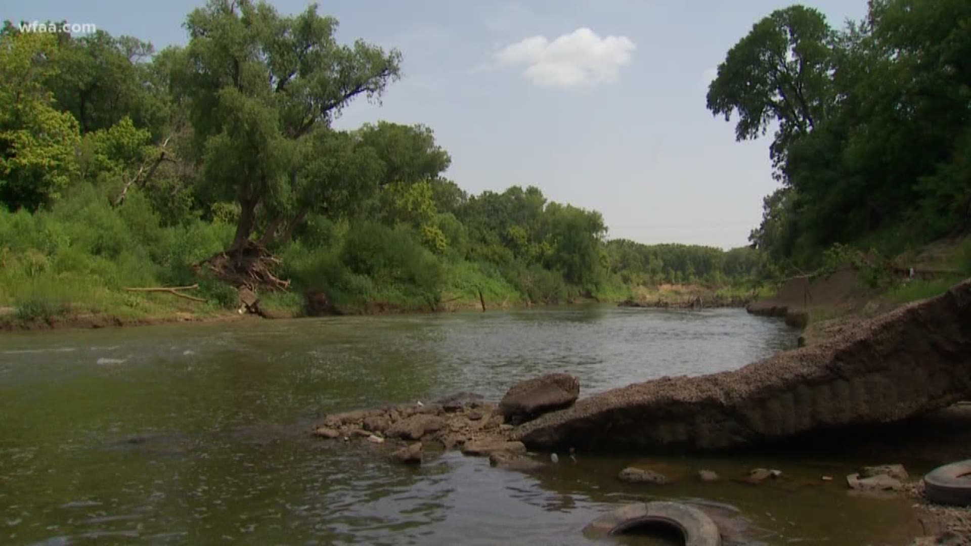 Dallas police officer rescues boy from river