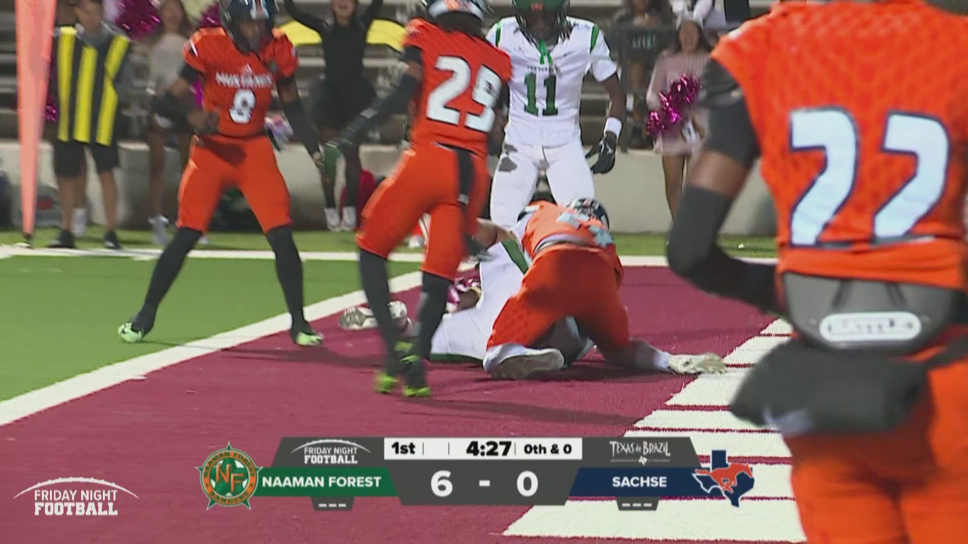 Friday Night Football Naaman Forest scores first touchdown of the