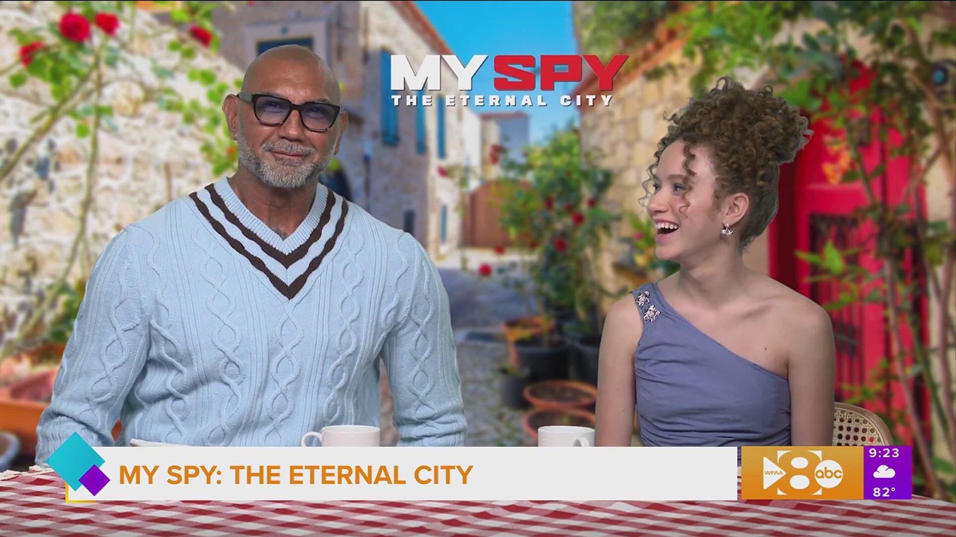 Erin sits down with "My Spy: The Eternal City" stars Dave Bautista and Chloe Coleman.